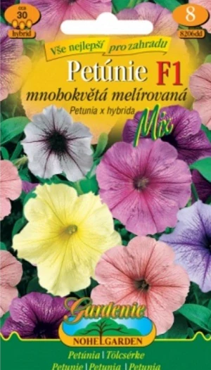 Petúnie mnohokvětá melírovaná F1 - hybrid, směs (semena)