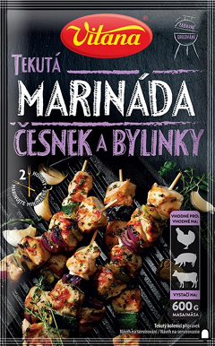 Vitana tekutá marináda, česnek a bylinky